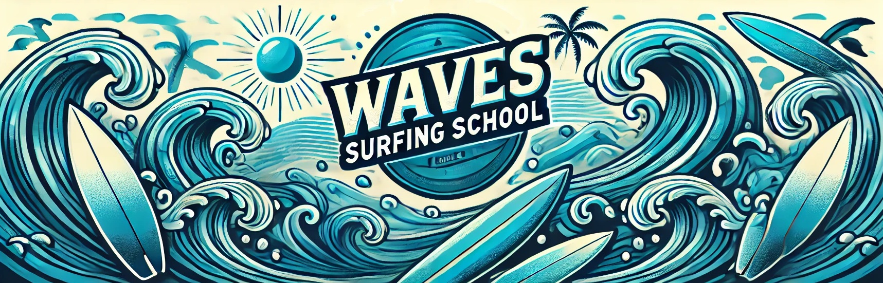 WAVES Surfing School Banner